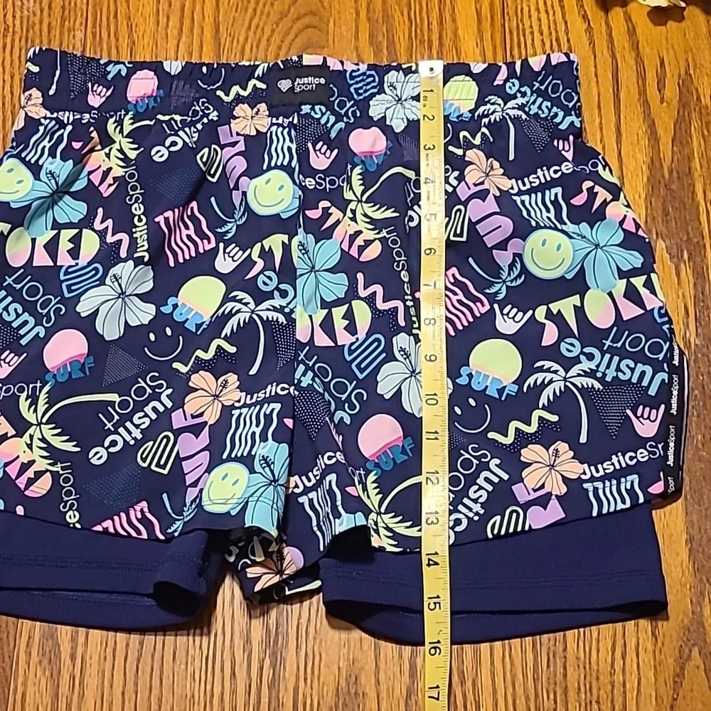 Justice Athletic Sport Double Shorts - Girls XXL Plus
